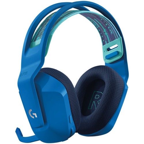 Геймърски слушалки Logitech G733 LIGHTSPEED Wireless RGB - BLUE - 2.4GHZ детайлна снимка 3
