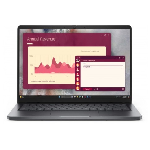 Лаптоп Dell Pro 14 PC14250 BTO010_PC14250_EMEA_WIN-14 - Core 5, 14 инча, 16GB, 512GB, Windows 11 Pro