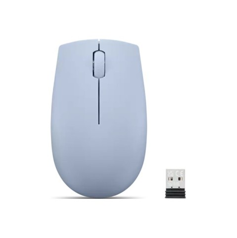 Безжична мишка Lenovo 300 Compact - Светло синя