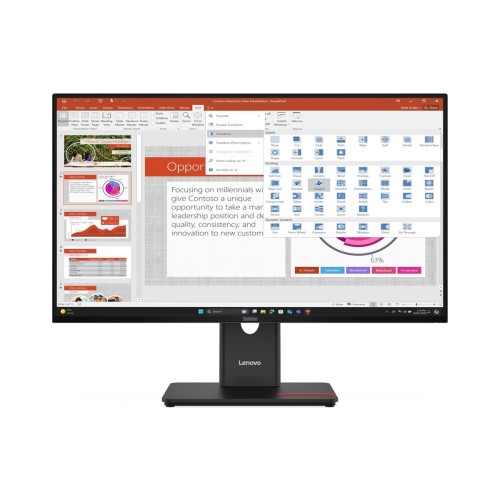 Монитор Lenovo ThinkVision T27-40 - 27 инча - 1920x1080 - IPS