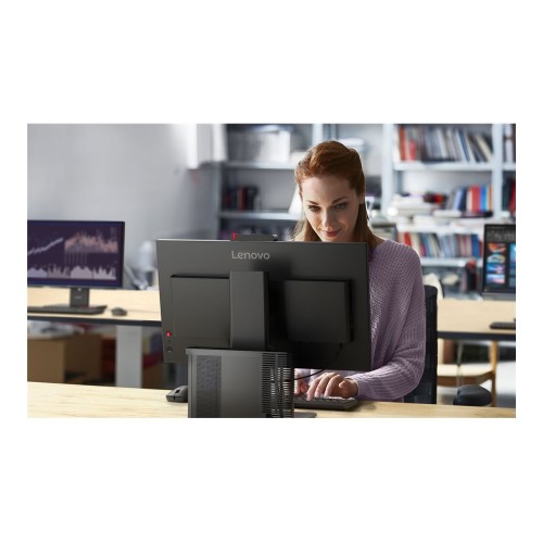 Монитор Lenovo ThinkVision T27QD-4v - 27 инча - 2560х1440 - IPS детайлна снимка 6