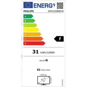 Геймърски монитор Philips 32M2C3500L/00 - Извит - 31.5 инча - 2560x1440 - VA детайлна снимка 2