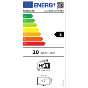 Монитор Samsung LS27D600UAUXEN Viewfinity S6 - 27 инча - 2560x1440 - IPS детайлна снимка 2
