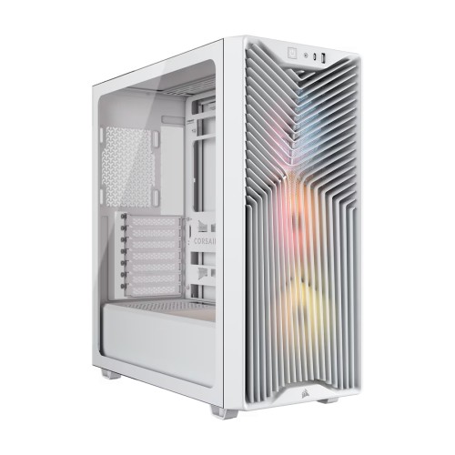Компютърна кутия Corsair 3200D RS ARGB Mid-Tower - Бяла