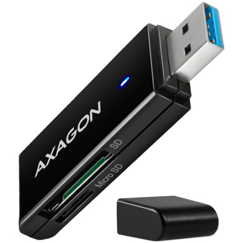 Четец за карти Axagon Slim CRE-S2N USB 3.2 Gen 1 - Черен