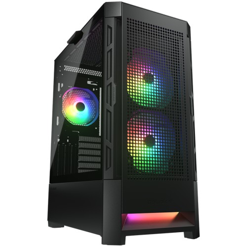 Компютърна кутия Cougar Airface RGB - Mid Tower - Черна