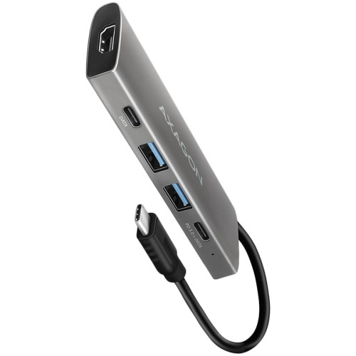 Докинг станция AXAGON HMC-5H USB-C - Сива