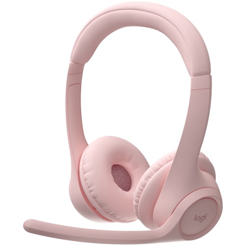 Bluetooth слушалки Logitech Zone 300 - Розови