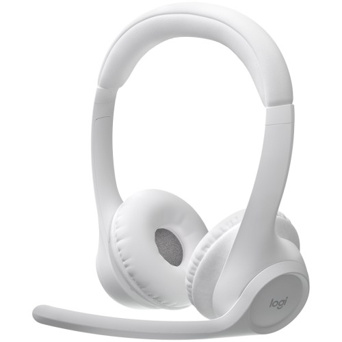 Bluetooth слушалки Logitech Zone 300 - Бели