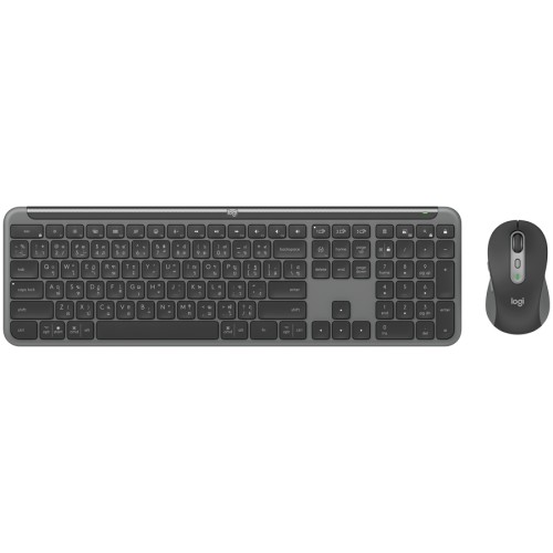 Клавиатура и мишка Logitech Signature Slim Combo MK950 - Безжични - Графит