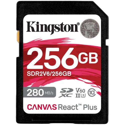 Галерия: SDXC карта памет Kingston 256GB Canvas React Plus снимка 1 - TS-Computers.bg SDXC карта памет Kingston 256GB Canvas React Plus детайлна снимка 1