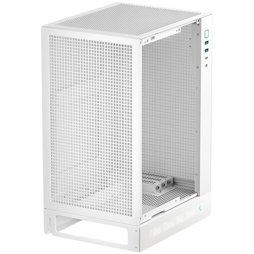 Компютърна кутия DeepCool CH170 DIGITAL WH Mini Tower - Бяла