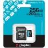 MicroSDXC карта памет Kingston 256GB  Canvas Go Plus Gen4 + адаптер - изглед 3