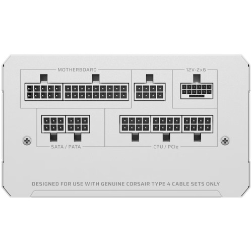 Галерия: Захранване Corsair RM1000e White 1000 W Cybenetics Gold снимка 3 - TS-Computers.bg Захранване Corsair RM1000e White 1000 W Cybenetics Gold детайлна снимка 3