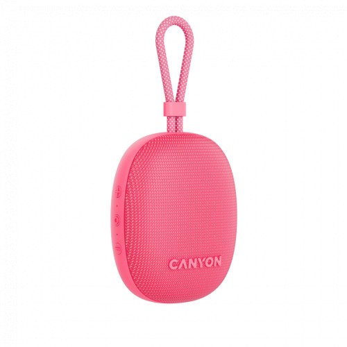 Bluetooth колонка Cанъон CNE-CBTSP12PK OnMove 12 IPX7 - Розова детайлна снимка 2