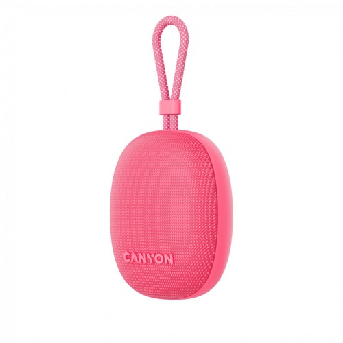 Bluetooth колонка Cанъон CNE-CBTSP12PK OnMove 12 IPX7 - Розова детайлна снимка 3
