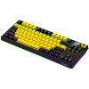 Геймърска клавиатура LORGAR KBP70TKLW Wireless TKL Mechanical - Черна - Жълта - изглед 2