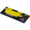 Геймърска клавиатура LORGAR KBP70TKLW Wireless TKL Mechanical - Черна - Жълта - изглед 7