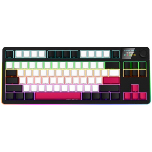 Геймърска клавиатура LORGAR KBP70TKLW Wireless TKL Mechanical - Черна - Червена Геймърска клавиатура LORGAR KBP70TKLW Wireless TKL Mechanical - Черна - Червена