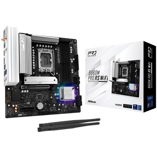 Дънна платка Asrock B860M Pro Rs Wi-Fi - LGA1851 - DDR5 - Micro-ATX