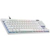 Геймърска клавиатура Logitech G PRO X TKL RAPID LINEAR - Бяла - изглед 2