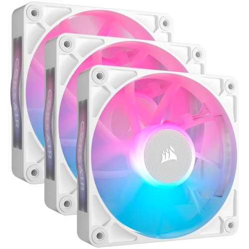 Вентилатори Corsair RX RGB iCUE LINK RX120 RGB - 3 броя- Бели