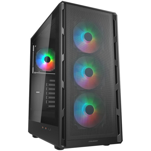 Компютърна кутия COUGAR AIRFACE PURE RGB Mid Tower - Черна
