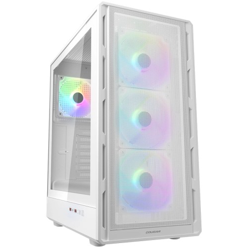 Компютърна кутия COUGAR AIRFACE PURE RGB Mid Tower - Бяла