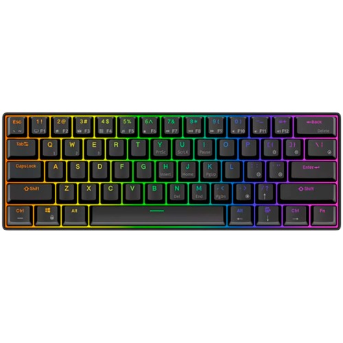 Геймърска клавиатура ROYAL KLUDGE RK61 Black Red switch