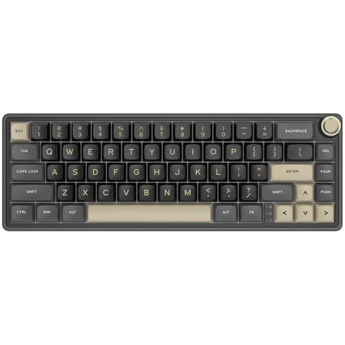 Геймърска клавиатура ROYAL KLUDGE R65 Phantom Chartreuse switch