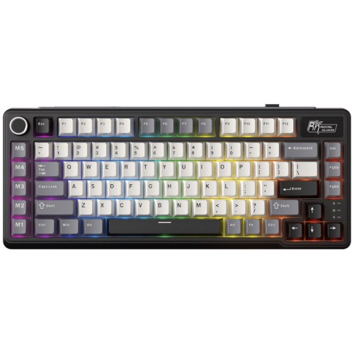 Геймърска клавиатура ROYAL KLUDGE RK L75 Knight Black Cream switch