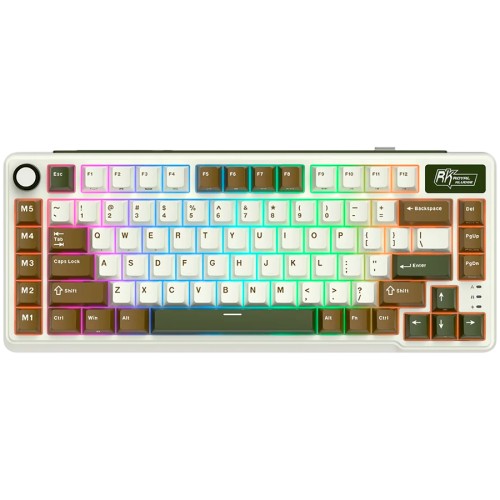 Геймърска клавиатура ROYAL KLUDGE RK L75 Palm Green Cream switch