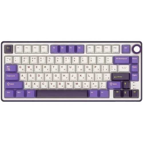 Геймърска клавиатура ROYAL KLUDGE R75 Blackberry Mousse K silver switch