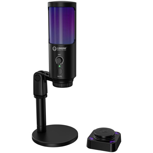 Микрофон LORGAR SMP40 RGB - Черен