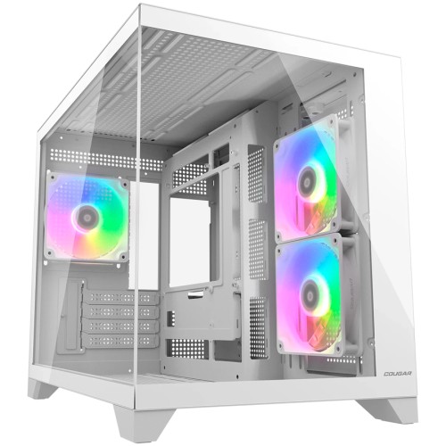 Компютърна кутия COUGAR FV150 Mini RGB Mid tower - Бяла