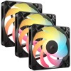 Вентилатори Corsair RS120-R ARGB 120mm - 3 броя - Черни