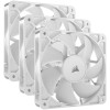 Вентилатори CORSAIR RS120 White 120mm - 3 броя - Бели