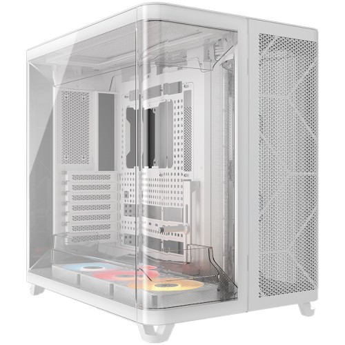 Галерия: Компютърна кутия Corsair AIR 5400 RS-R ARGB Tempered Glass - Бяла снимка 1 - TS-Computers.bg Компютърна кутия Corsair AIR 5400 RS-R ARGB Tempered Glass - Бяла детайлна снимка 1