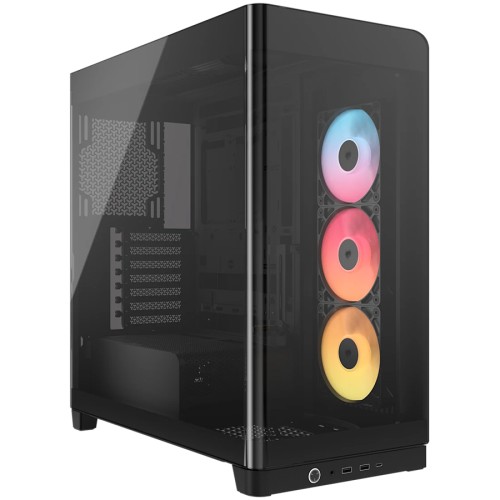 Компютърна кутия Corsair FRAME 4500X RS-R ARGB Tempered Glass - Черна