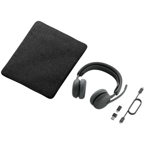 Галерия: Bluetooth слушалки LOGITECH Zone 2 ES - Графит снимка 6 - TS-Computers.bg Bluetooth слушалки LOGITECH Zone 2 ES - Графит детайлна снимка 6