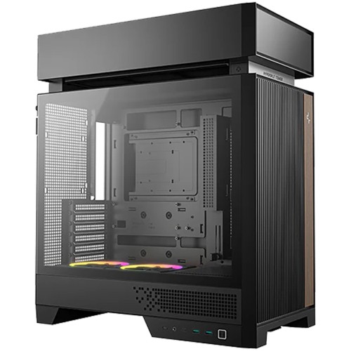 Компютърна кутия DeepCool CL660 Mid Tower - Черна детайлна снимка 2
