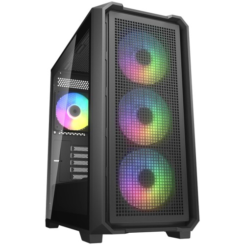 Компютърна кутия Cougar MX600 Mini V2 RGB Mini Tower - Черна