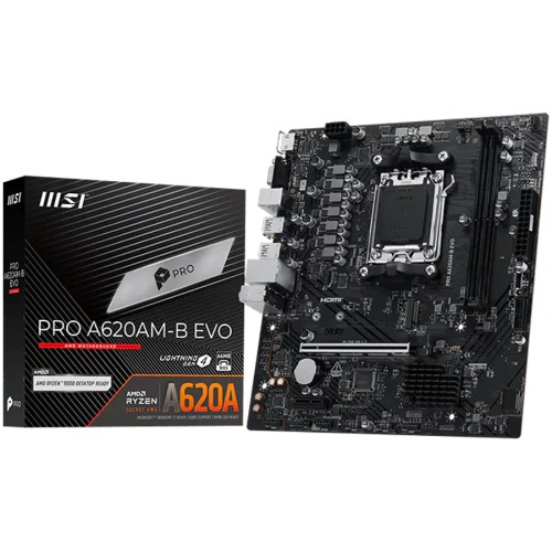 Дънна платка MSI PRO A620AM-B EVO - AM5 - DDR5 - Micro-ATX