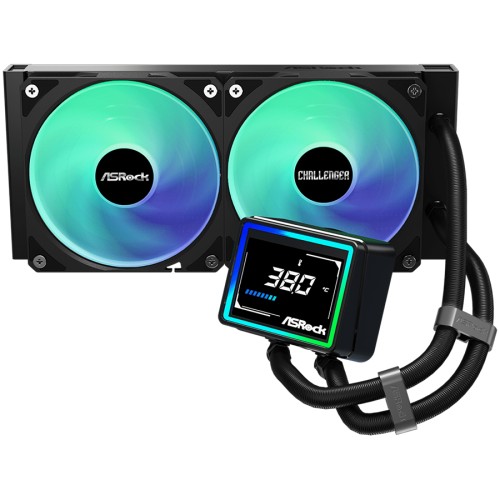 Галерия: Водно охлаждане Asrock Challenger 240 Digital - Черно снимка 3 - TS-Computers.bg Водно охлаждане Asrock Challenger 240 Digital - Черно детайлна снимка 3