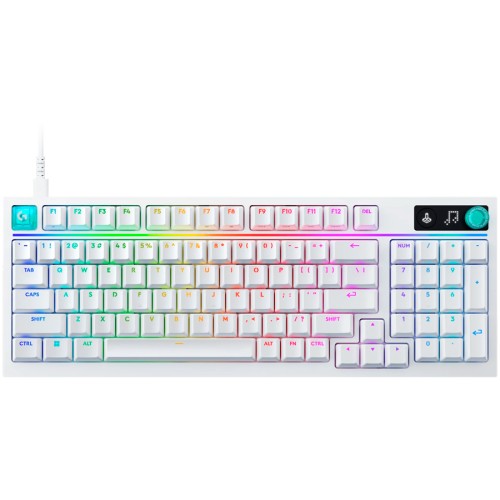 Геймърска клавиатура Logitech G316 X 98 - С кабел - Бяла