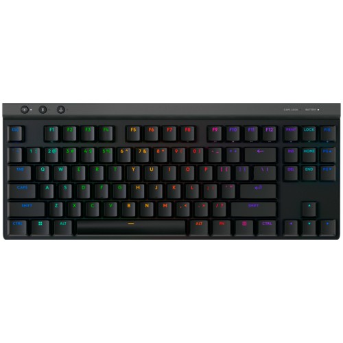 Геймърска клавиатура Logitch G515 LIGHTSPEED TKL - Безжична - Черна