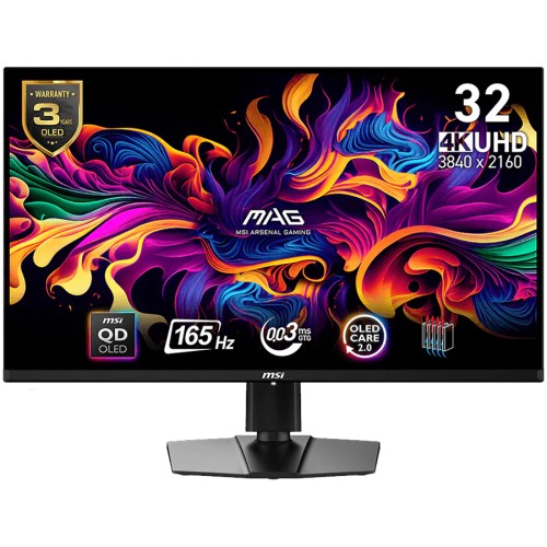 Геймърски монитор MSI MAG 321UP QD-OLED - 31.5 инча - 3840x2160 - QD-OLED