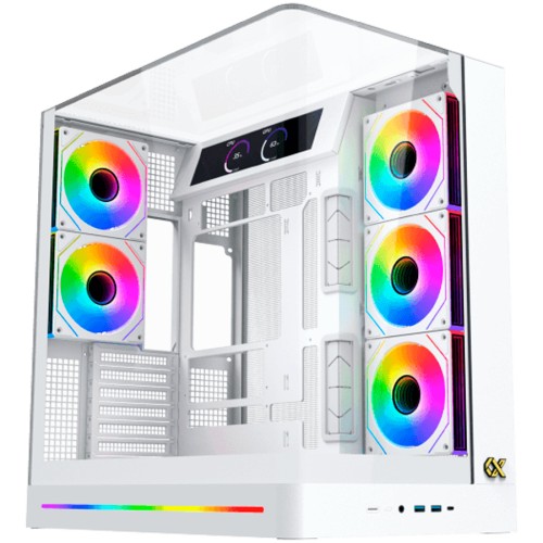 Компютърна кутия XIGMATEK Pano II LCD - Бяла