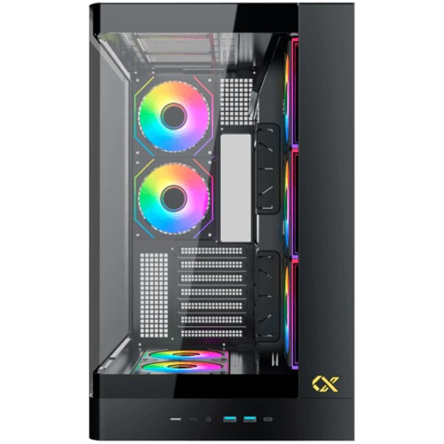 Галерия: Компютърна кутия XIGMATEK PANO II AIR EN48517 - Черна снимка 2 - TS-Computers.bg Компютърна кутия XIGMATEK PANO II AIR EN48517 - Черна детайлна снимка 2