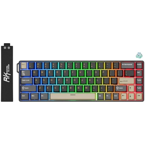 Геймърска клавиатура ROYAL KLUDGE RK68 HE Phantom Mint switch